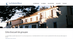 Desktop Screenshot of lacoloniebleue.fr