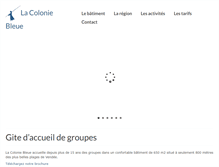 Tablet Screenshot of lacoloniebleue.fr